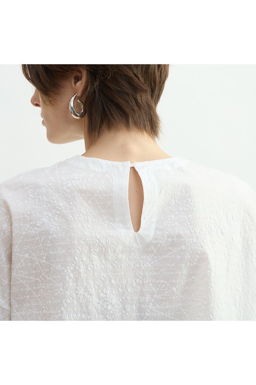 【プレインピープル/PLAIN PEOPLE】のレタープリントハーフスリーブプルオーバー 人気、トレンドファッション・服の通販 founy(ファニー) 　ファッション　Fashion　レディースファッション　Fashion for Women　トップス・カットソー　Cut & Sew Tops　シャツ・ブラウス・オフィスカジュアル　Elegant Blouses & Button-Ups　カジュアルプルオーバー・ニットトップス　Pullovers & Knit Tops / Casual Pullovers　ショート　Short, Short Length　シンプル　Simple, Minimal　スリーブ　Sleeve, Long Sleeve / Short Sleeve　プリント　Print, Printed Pattern　ペプラム　Peplum, Flared Hem　モチーフ　Motif, Design Theme　新作・新入荷　New Arrivals / New In　other-5|ID: prp329100004878635 ipo3291000000036397232