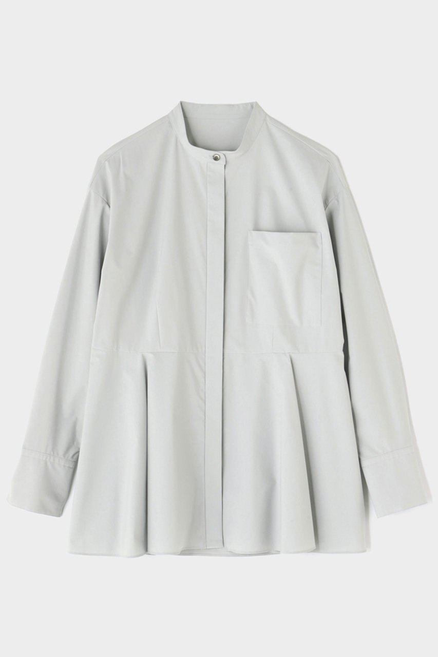 【ル フィル/LE PHIL】のSOLOTEXペプラムブラウス 人気、トレンドファッション・服の通販 founy(ファニー) 　ファッション　Fashion　レディースファッション　Fashion for Women　トップス・カットソー　Cut & Sew Tops　シャツ・ブラウス・オフィスカジュアル　Elegant Blouses & Button-Ups　シンプル　Simple, Minimal　ストレッチ　Stretch, Stretchy Fabric　スリーブ　Sleeve, Long Sleeve / Short Sleeve　タフタ　Taffeta, Structured Fabric　ドレープ　Drape, Draping Fabric　ペプラム　Peplum, Flared Hem　ロング　Long, Long-Length　 other-1|ID: prp329100004878641 ipo3291000000036397552