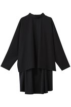 【ル フィル/LE PHIL】の2WAYツイルブラウス 人気、トレンドファッション・服の通販 founy(ファニー) ファッション Fashion レディースファッション Fashion for Women トップス・カットソー Cut & Sew Tops シャツ・ブラウス・オフィスカジュアル Elegant Blouses & Button-Ups ストレッチ Stretch, Stretchy Fabric スリット Slit, Slit Detail スリーブ Sleeve, Long Sleeve / Short Sleeve ドレープ Drape, Draping Fabric ロング Long, Long-Length thumbnail ブラック|ID: prp329100004878642 ipo3291000000036397570