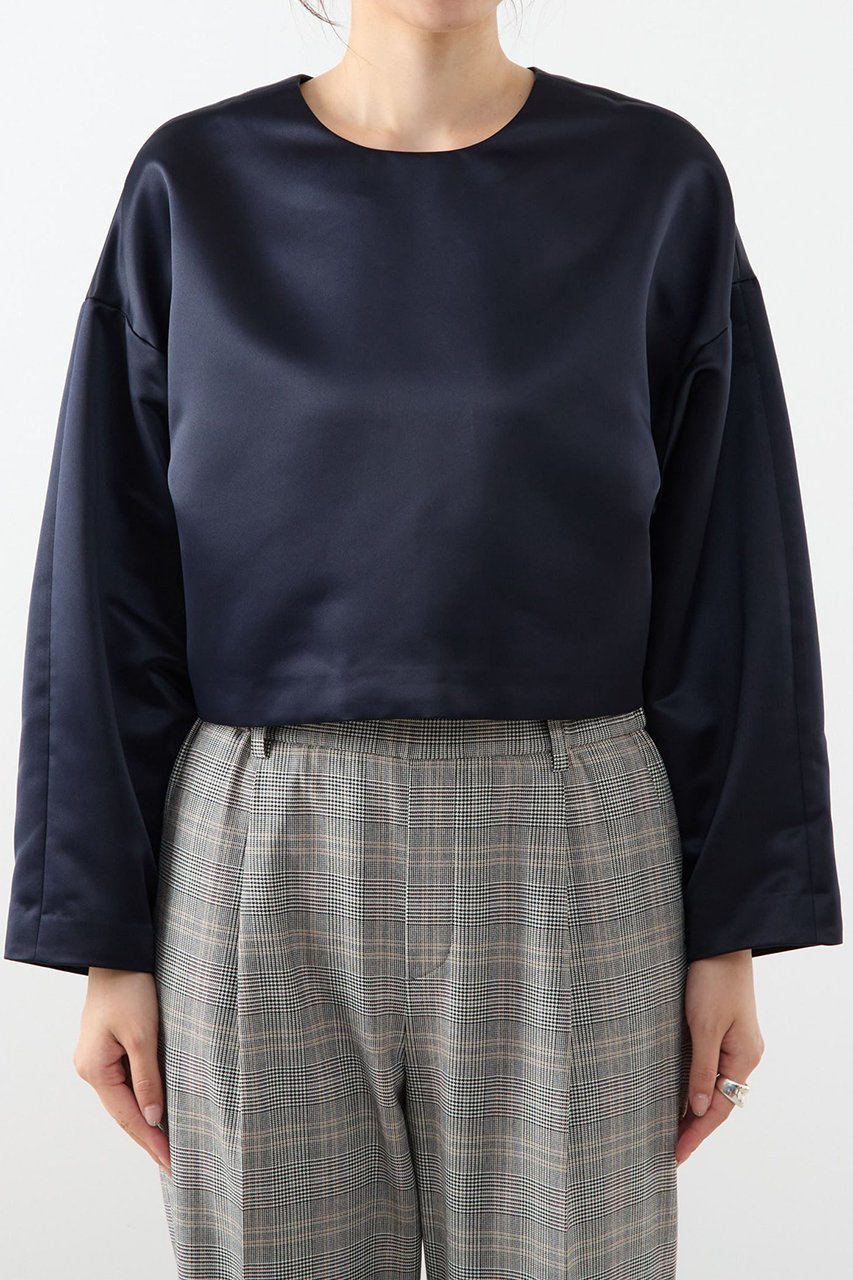 【マルティニーク/martinique】の2wayショートプルオーバー 人気、トレンドファッション・服の通販 founy(ファニー) 　ファッション　Fashion　レディースファッション　Fashion for Women　トップス・カットソー　Cut & Sew Tops　シャツ・ブラウス・オフィスカジュアル　Elegant Blouses & Button-Ups　カジュアルプルオーバー・ニットトップス　Pullovers & Knit Tops / Casual Pullovers　おすすめ　Recommended / Our Picks　インナー　Innerwear　サテン　Satin, Glossy Fabric　ショート　Short, Short Length　スリーブ　Sleeve, Long Sleeve / Short Sleeve　フォルム　Silhouette, Form　フロント　Front, Front Design　ブルゾン　Blouson, Bomber Jacket　ロング　Long, Long-Length　ワイド　Wide, Wide Fit　エレガント 上品　Elegant　羽織　Haori, Light Jacket　other-5|ID: prp329100004878651 ipo3291000000036398110