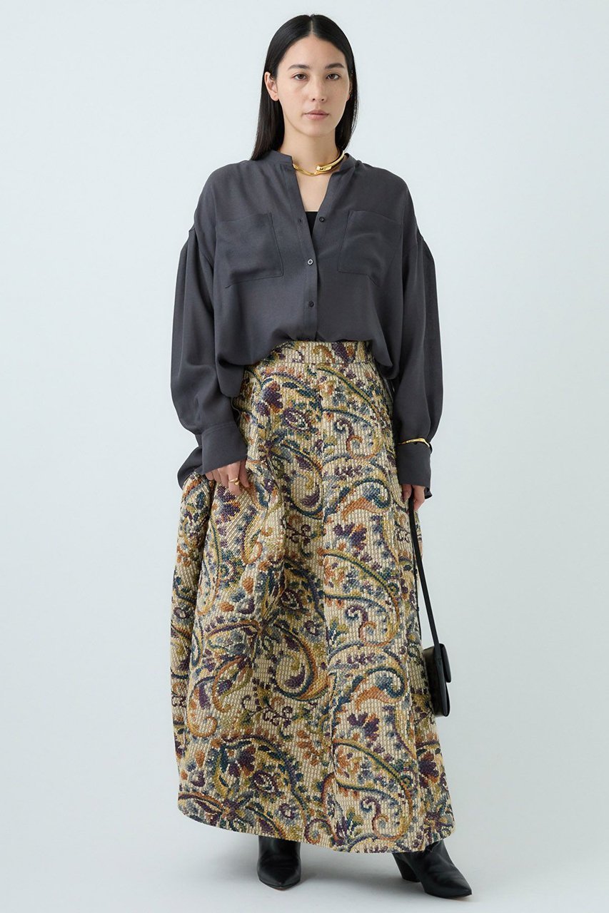 【カオス/Chaos】のパランビエラシャツ 人気、トレンドファッション・服の通販 founy(ファニー) 　ファッション　Fashion　レディースファッション　Fashion for Women　トップス・カットソー　Cut & Sew Tops　シャツ・ブラウス・オフィスカジュアル　Elegant Blouses & Button-Ups　キュプラ　Cupro, Eco Fabric　スリーブ　Sleeve, Long Sleeve / Short Sleeve　ドレープ　Drape, Draping Fabric　バランス　Balance, Style Balance　フェミニン　Feminine, Girly　ロング　Long, Long-Length　other-2|ID: prp329100004878655 ipo3291000000036398442