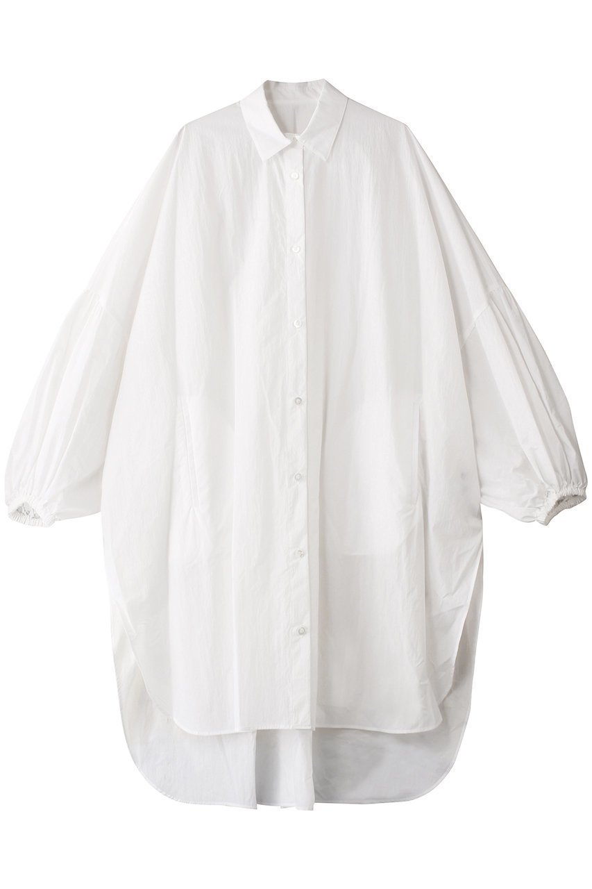 【ル フィル/LE PHIL】のミリタリープルーフオーバーサイズブラウス インテリア・キッズ・メンズ・レディースファッション・服の通販 founy(ファニー) 　ファッション　Fashion　レディースファッション　Fashion for Women　トップス・カットソー　Cut & Sew Tops　シャツ・ブラウス・オフィスカジュアル　Elegant Blouses & Button-Ups　おすすめ　Recommended / Our Picks　スリット　Slit, Slit Detail　スリーブ　Sleeve, Long Sleeve / Short Sleeve　ロング　Long, Long-Length　ホワイト|ID: prp329100004878657 ipo3291000000036398541