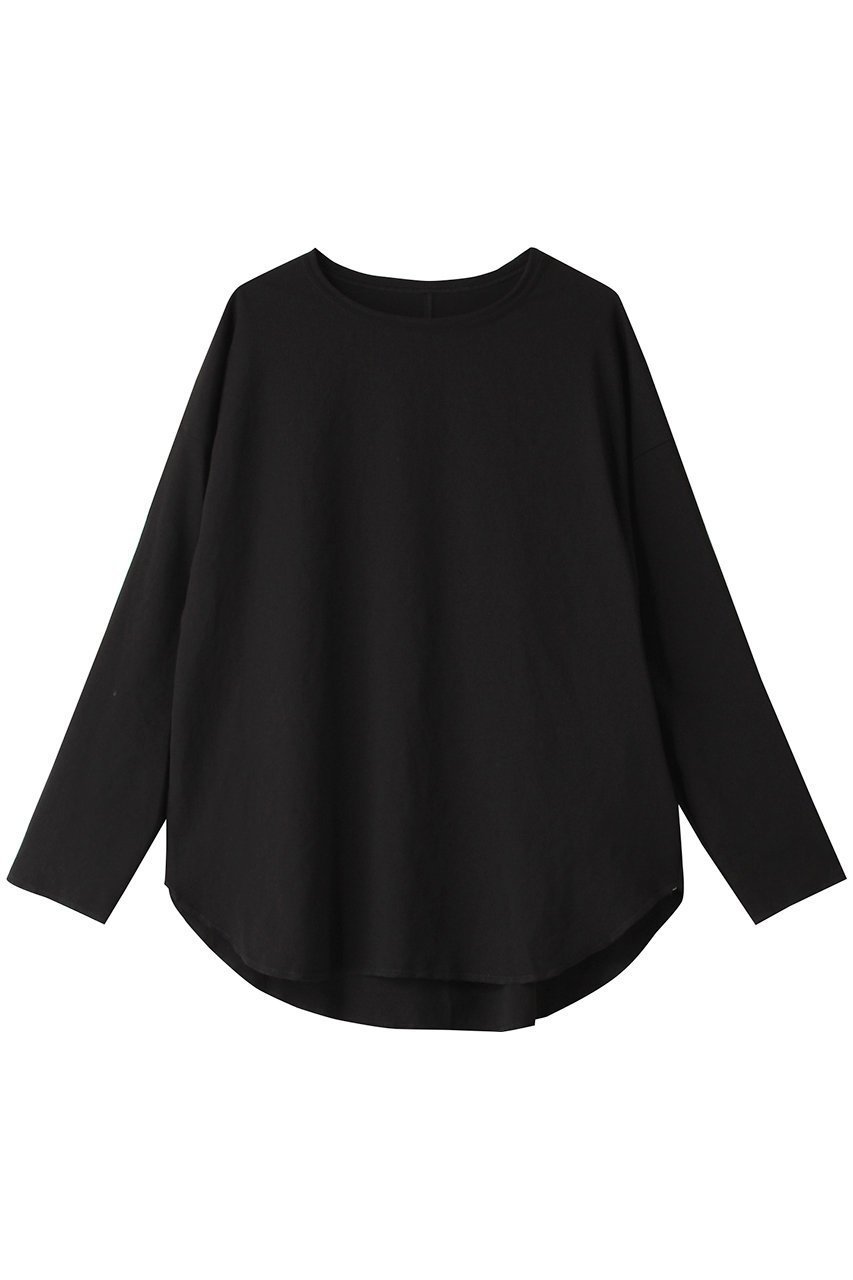 【プルミエ アロンディスモン/1er Arrondissement】のジョーゼットプルオーバー インテリア・キッズ・メンズ・レディースファッション・服の通販 founy(ファニー) 　ファッション　Fashion　レディースファッション　Fashion for Women　トップス・カットソー　Cut & Sew Tops　シャツ・ブラウス・オフィスカジュアル　Elegant Blouses & Button-Ups　カジュアルプルオーバー・ニットトップス　Pullovers & Knit Tops / Casual Pullovers　インナー　Innerwear　ジョーゼット　Georgette, Semi-Sheer Fabric　スリーブ　Sleeve, Long Sleeve / Short Sleeve　ドレープ　Drape, Draping Fabric　ロング　Long, Long-Length　ブラック|ID: prp329100004878659 ipo3291000000036398900