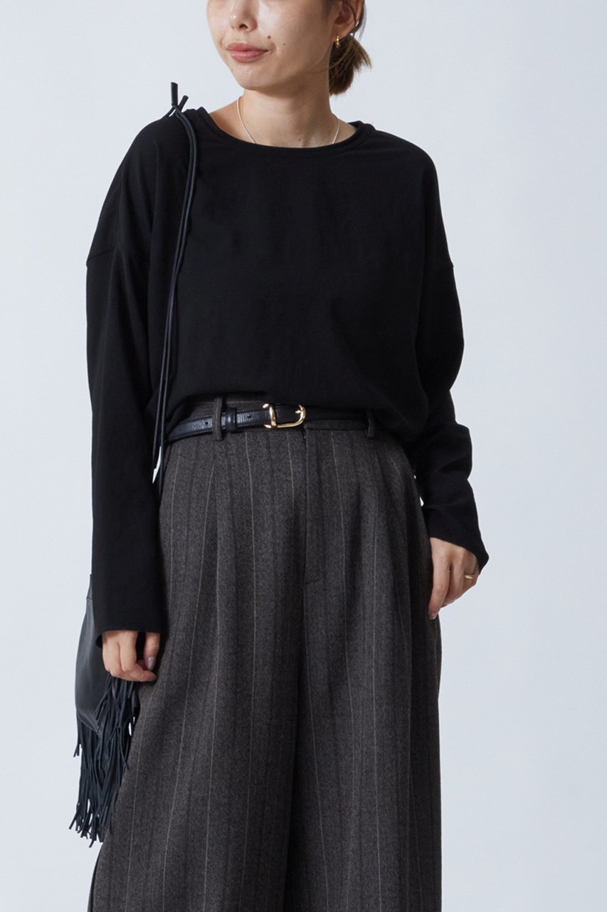 【プルミエ アロンディスモン/1er Arrondissement】のジョーゼットプルオーバー 人気、トレンドファッション・服の通販 founy(ファニー) 　ファッション　Fashion　レディースファッション　Fashion for Women　トップス・カットソー　Cut & Sew Tops　シャツ・ブラウス・オフィスカジュアル　Elegant Blouses & Button-Ups　カジュアルプルオーバー・ニットトップス　Pullovers & Knit Tops / Casual Pullovers　インナー　Innerwear　ジョーゼット　Georgette, Semi-Sheer Fabric　スリーブ　Sleeve, Long Sleeve / Short Sleeve　ドレープ　Drape, Draping Fabric　ロング　Long, Long-Length　other-6|ID: prp329100004878659 ipo3291000000036398905