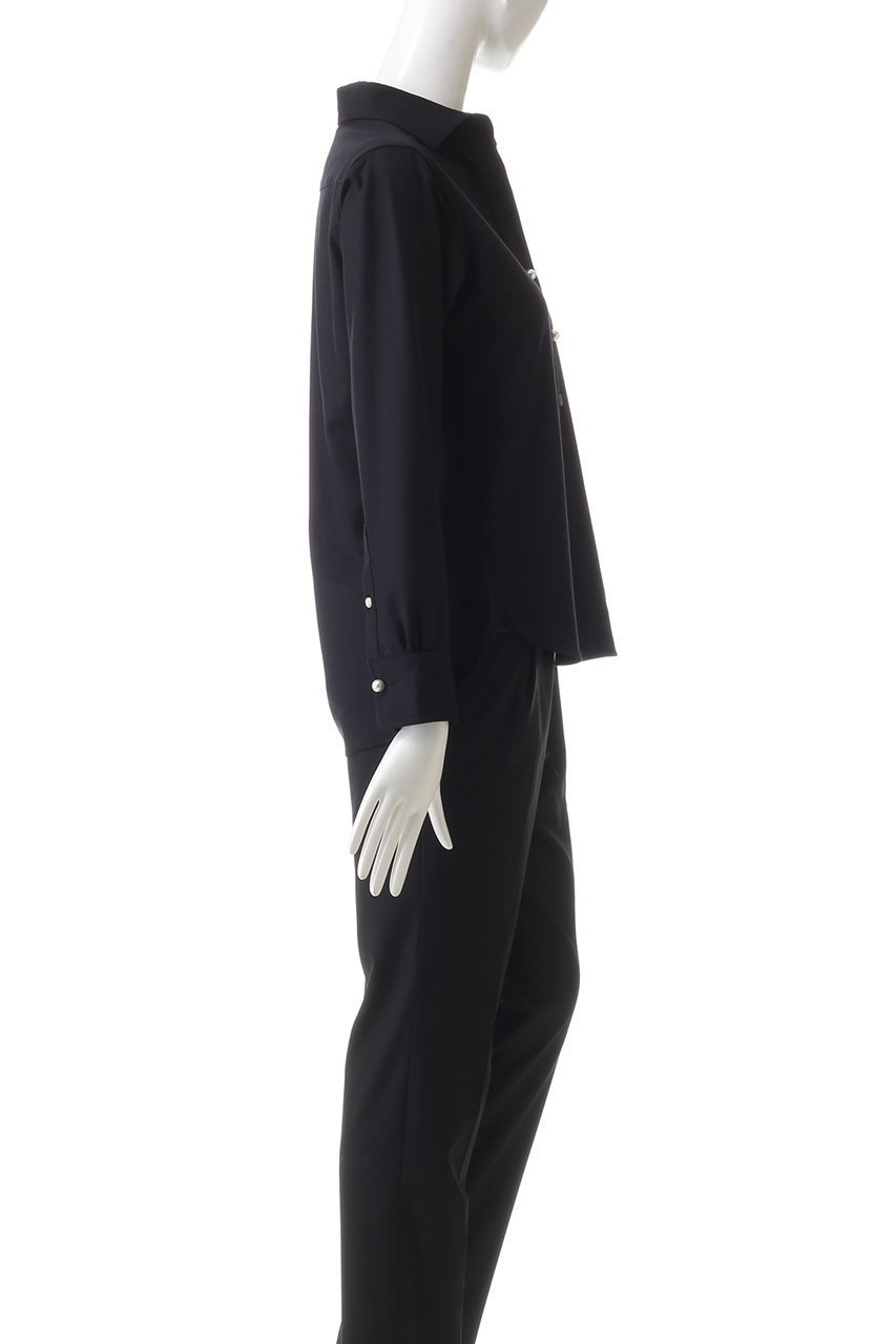 【マルティニーク/martinique】の《定番》サキソニーパールスキッパー 人気、トレンドファッション・服の通販 founy(ファニー) 　ファッション　Fashion　レディースファッション　Fashion for Women　トップス・カットソー　Cut & Sew Tops　シャツ・ブラウス・オフィスカジュアル　Elegant Blouses & Button-Ups　おすすめ　Recommended / Our Picks　スキッパー　Skipper, Open Collar　スリーブ　Sleeve, Long Sleeve / Short Sleeve　パール　Pearl, Pearl Accent　ロング　Long, Long-Length　ワイド　Wide, Wide Fit　エレガント 上品　Elegant　定番　Standard, Basic Item　A/W・秋冬　Autumn/Winter　other-3|ID: prp329100004878660 ipo3291000000036399116