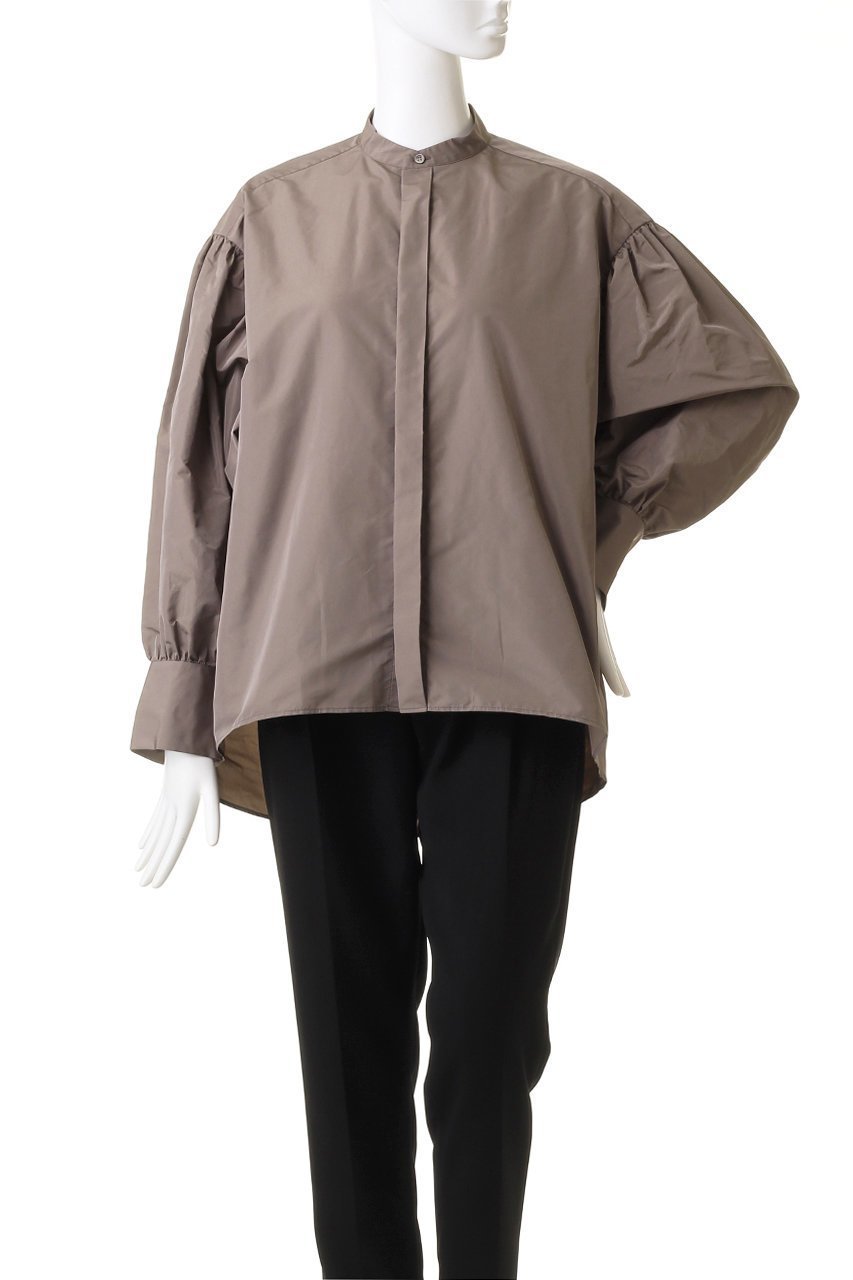 【オブリオ/AUBRIOT】のメモリータフタ ブラウス 人気、トレンドファッション・服の通販 founy(ファニー) 　ファッション　Fashion　レディースファッション　Fashion for Women　トップス・カットソー　Cut & Sew Tops　シャツ・ブラウス・オフィスカジュアル　Elegant Blouses & Button-Ups　イタリア　Italy　スリーブ　Sleeve, Long Sleeve / Short Sleeve　タフタ　Taffeta, Structured Fabric　フェミニン　Feminine, Girly　フォルム　Silhouette, Form　ベーシック　Basic, Essential　モダン　Modern, Contemporary　ロング　Long, Long-Length　other-2|ID: prp329100004878664 ipo3291000000036399552