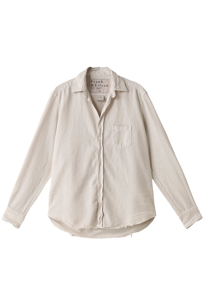 【フランク&アイリーン/Frank&Eileen】のEILEEN イタリアンフェイマスデニム カラーシャツ 人気、トレンドファッション・服の通販 founy(ファニー) 　ファッション　Fashion　レディースファッション　Fashion for Women　トップス・カットソー　Cut & Sew Tops　シャツ・ブラウス・オフィスカジュアル　Elegant Blouses & Button-Ups　シンプル　Simple, Minimal　スリーブ　Sleeve, Long Sleeve / Short Sleeve　フレア　Flare, Flared　ロング　Long, Long-Length　定番　Standard, Basic Item　 other-1|ID: prp329100004878665 ipo3291000000036399725