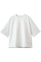 【エブール/ebure】のソフトツイストポンチ バイカラースリーブTブラウス 人気、トレンドファッション・服の通販 founy(ファニー) ファッション Fashion レディースファッション Fashion for Women トップス・カットソー Cut & Sew Tops シャツ・ブラウス・オフィスカジュアル Elegant Blouses & Button-Ups カットソー Cut and Sewn Top ショート Short, Short Length スリット Slit, Slit Detail スリーブ Sleeve, Long Sleeve / Short Sleeve フィット Fit, Slim Fit エレガント 上品 Elegant 再入荷 Restock / Back in Stock |ID:prp329100004878674