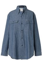 【マディソンブルー/MADISONBLUE】のHAMPTON SHIRT CHAMBRAY(OW) ハンプトン シャンブレーシャツ 人気、トレンドファッション・服の通販 founy(ファニー) ファッション Fashion レディースファッション Fashion for Women トップス・カットソー Cut & Sew Tops シャツ・ブラウス・オフィスカジュアル Elegant Blouses & Button-Ups シャンブレー Chambray, Denim-Like Fabric スリーブ Sleeve, Long Sleeve / Short Sleeve パッチ Patch, Appliqué フラップ Flap, Flap Pocket ポケット Pocket, Pocket Detail ロング Long, Long-Length ワーク Workwear, Utility Style ヴィンテージ Vintage Style 再入荷 Restock / Back in Stock thumbnail ネイビー|ID: prp329100004878679 ipo3291000000036400365