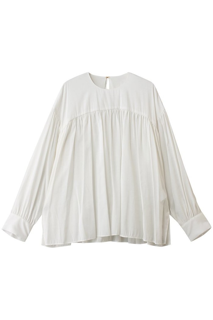 【ティアラ/Tiara】のギャザーブラウス インテリア・キッズ・メンズ・レディースファッション・服の通販 founy(ファニー) https://founy.com/ ファッション Fashion レディースファッション Fashion for Women トップス・カットソー Cut & Sew Tops シャツ・ブラウス・オフィスカジュアル Elegant Blouses & Button-Ups ギャザー Gathered, Ruffled シルク Silk, 100% Silk スリーブ Sleeve, Long Sleeve / Short Sleeve タンブラー Tumbler, Travel Mug ネップ Nepp, Slub Yarn ヨーク Yoke, Yoke Design ロング Long, Long-Length 新作・新入荷 New Arrivals / New In |ID: prp329100004878684 ipo3291000000036400421