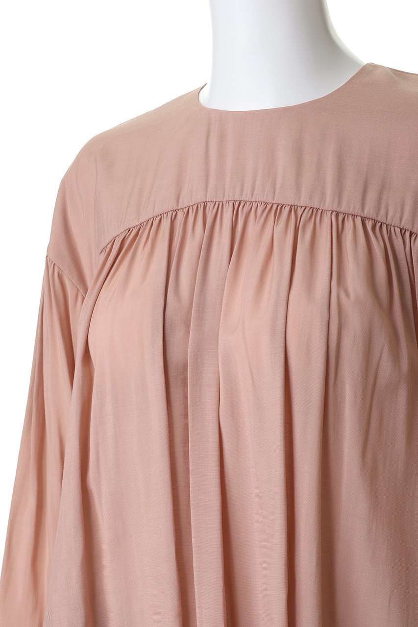 【ティアラ/Tiara】のギャザーブラウス 人気、トレンドファッション・服の通販 founy(ファニー) 　ファッション　Fashion　レディースファッション　Fashion for Women　トップス・カットソー　Cut & Sew Tops　シャツ・ブラウス・オフィスカジュアル　Elegant Blouses & Button-Ups　ギャザー　Gathered, Ruffled　シルク　Silk, 100% Silk　スリーブ　Sleeve, Long Sleeve / Short Sleeve　タンブラー　Tumbler, Travel Mug　ネップ　Nepp, Slub Yarn　ヨーク　Yoke, Yoke Design　ロング　Long, Long-Length　新作・新入荷　New Arrivals / New In　other-5|ID: prp329100004878684 ipo3291000000036400428