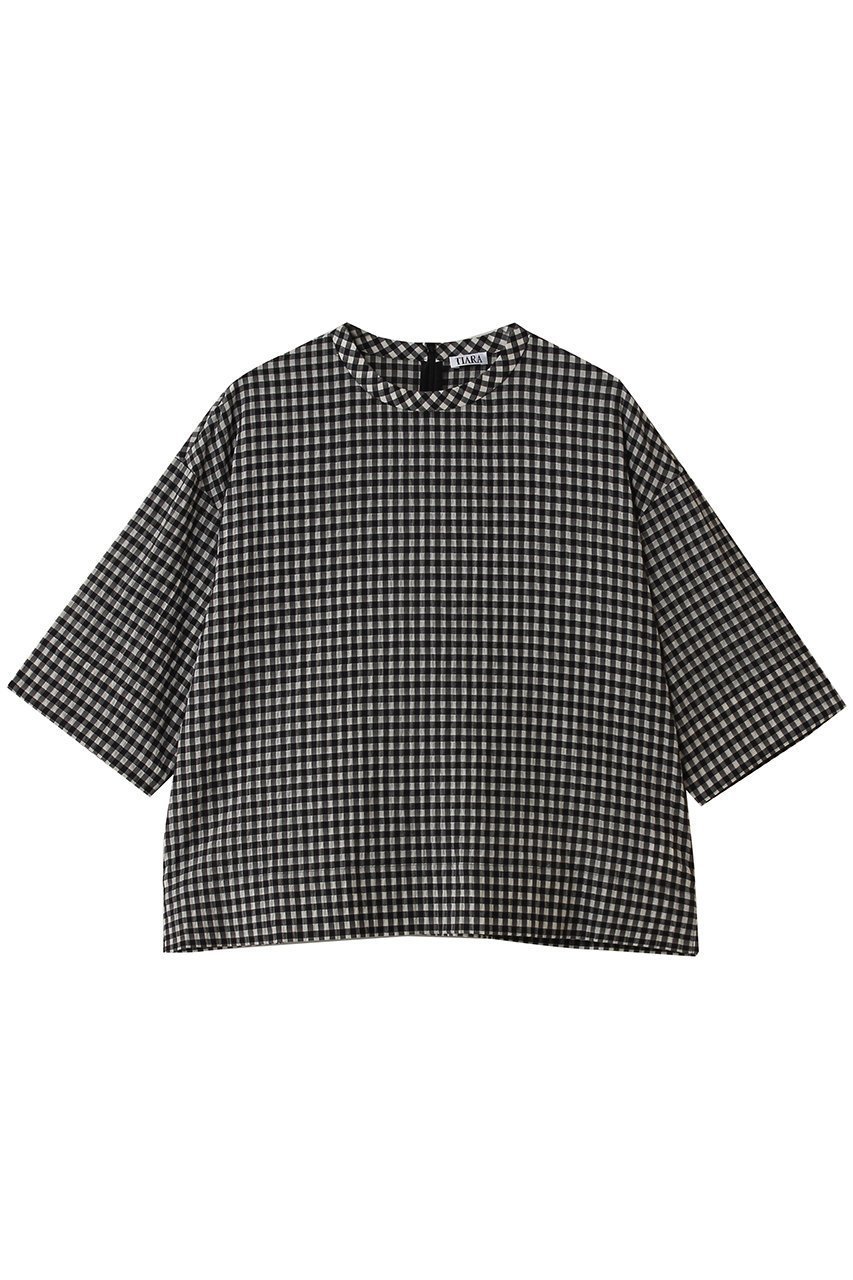 【ティアラ/Tiara】のギンガムチェックTブラウス 人気、トレンドファッション・服の通販 founy(ファニー) ファッション Fashion レディースファッション Fashion for Women トップス・カットソー Cut & Sew Tops シャツ・ブラウス・オフィスカジュアル Elegant Blouses & Button-Ups ギンガム Gingham, Gingham Fabric シアー Sheer, See-Through ショート Short, Short Length スリーブ Sleeve, Long Sleeve / Short Sleeve チェック Check, Plaid, Tartan エレガント 上品 Elegant 夏 Summer 新作・新入荷 New Arrivals / New In 春 Spring S/S・春夏 SS, Spring/Summer, Warm Season other-1|ID: prp329100004878685 ipo3291000000036400429