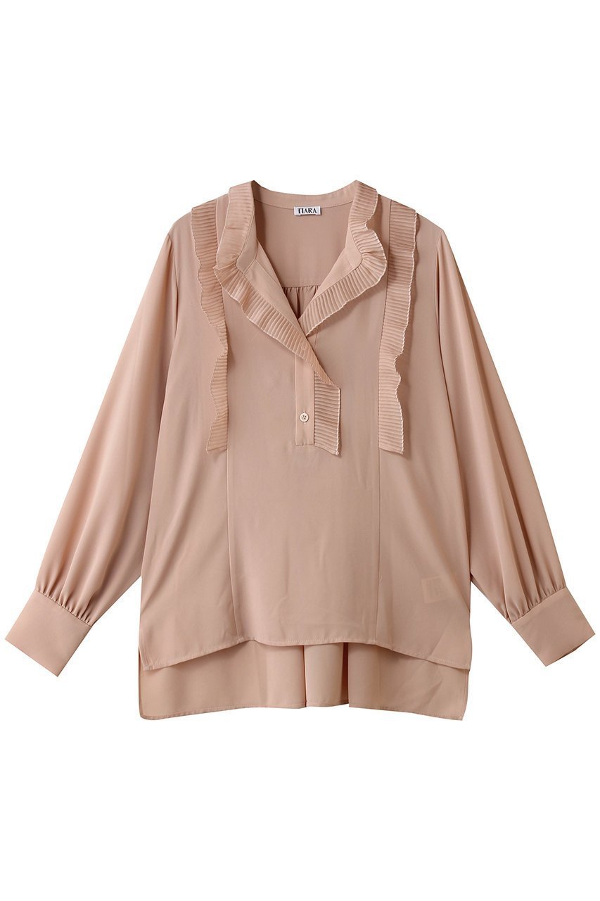 【ティアラ/Tiara】のプリーツディテールブラウス インテリア・キッズ・メンズ・レディースファッション・服の通販 founy(ファニー) ファッション Fashion レディースファッション Fashion for Women トップス・カットソー Cut & Sew Tops シャツ・ブラウス・オフィスカジュアル Elegant Blouses & Button-Ups おすすめ Recommended / Our Picks エアリー Airy Texture オケージョン Occasion Wear シアー Sheer, See-Through ジャケット Jacket, Outerwear ジョーゼット Georgette, Semi-Sheer Fabric スリーブ Sleeve, Long Sleeve / Short Sleeve パーティ Party, Party Style フリル Frill, Ruffle プリーツ Pleats, Pleated ロング Long, Long-Length エレガント 上品 Elegant 新作・新入荷 New Arrivals / New In ピンク|ID: prp329100004878686 ipo3291000000036400438