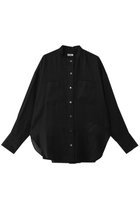 【ティアラ/Tiara】のリネンバンドカラーシャツ ブラック|ID: prp329100004878687 ipo3291000000036400446