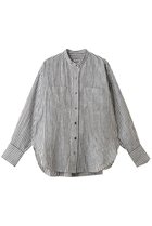 【ティアラ/Tiara】のリネンバンドカラーシャツ ストライプ|ID: prp329100004878687 ipo3291000000036400447