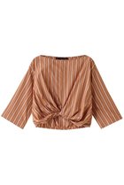 【マルティニーク/martinique】のクロップドギャザーブラウス 人気、トレンドファッション・服の通販 founy(ファニー) ファッション Fashion レディースファッション Fashion for Women トップス・カットソー Cut & Sew Tops シャツ・ブラウス・オフィスカジュアル Elegant Blouses & Button-Ups おすすめ Recommended / Our Picks インナー Innerwear ギャザー Gathered, Ruffled クロップド Cropped, Short Length ショート Short, Short Length ストライプ Stripe, Striped Pattern スリーブ Sleeve, Long Sleeve / Short Sleeve バランス Balance, Style Balance フロント Front, Front Design 定番 Standard, Basic Item thumbnail ベージュストライプ|ID: prp329100004878698 ipo3291000000036400704