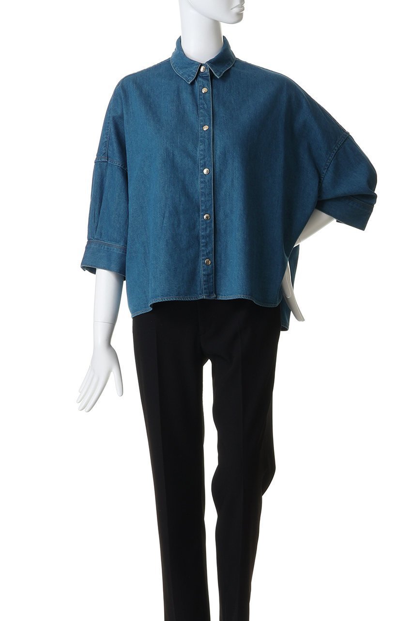 【マッキントッシュ/MACKINTOSH】のWHITELEY BT デニムシャツ 人気、トレンドファッション・服の通販 founy(ファニー) ファッション Fashion レディースファッション Fashion for Women トップス・カットソー Cut & Sew Tops シャツ・ブラウス・オフィスカジュアル Elegant Blouses & Button-Ups ショート Short, Short Length スリーブ Sleeve, Long Sleeve / Short Sleeve デニム Denim, Jeans Material モダン Modern, Contemporary 新作・新入荷 New Arrivals / New In other-2|ID: prp329100004878702 ipo3291000000036400778