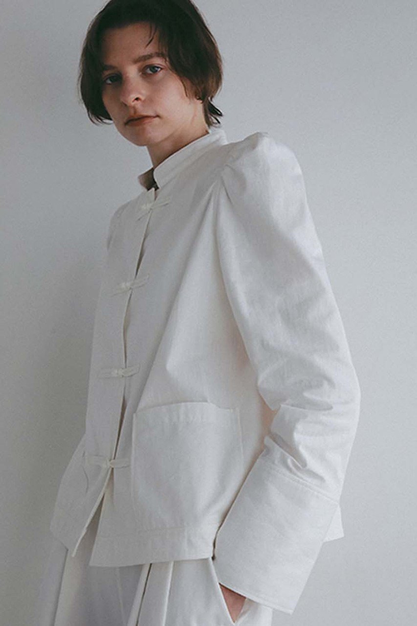【ハー/HER.】のコットンリネンチャイナブラウス 人気、トレンドファッション・服の通販 founy(ファニー) 　ファッション　Fashion　レディースファッション　Fashion for Women　トップス・カットソー　Cut & Sew Tops　シャツ・ブラウス・オフィスカジュアル　Elegant Blouses & Button-Ups　ショルダー　Shoulder, Shoulder Strap　ジャケット　Jacket, Outerwear　スリーブ　Sleeve, Long Sleeve / Short Sleeve　リネン　Linen, Linen Fabric　ロング　Long, Long-Length　新作・新入荷　New Arrivals / New In　 other-1|ID: prp329100004878706 ipo3291000000036400804