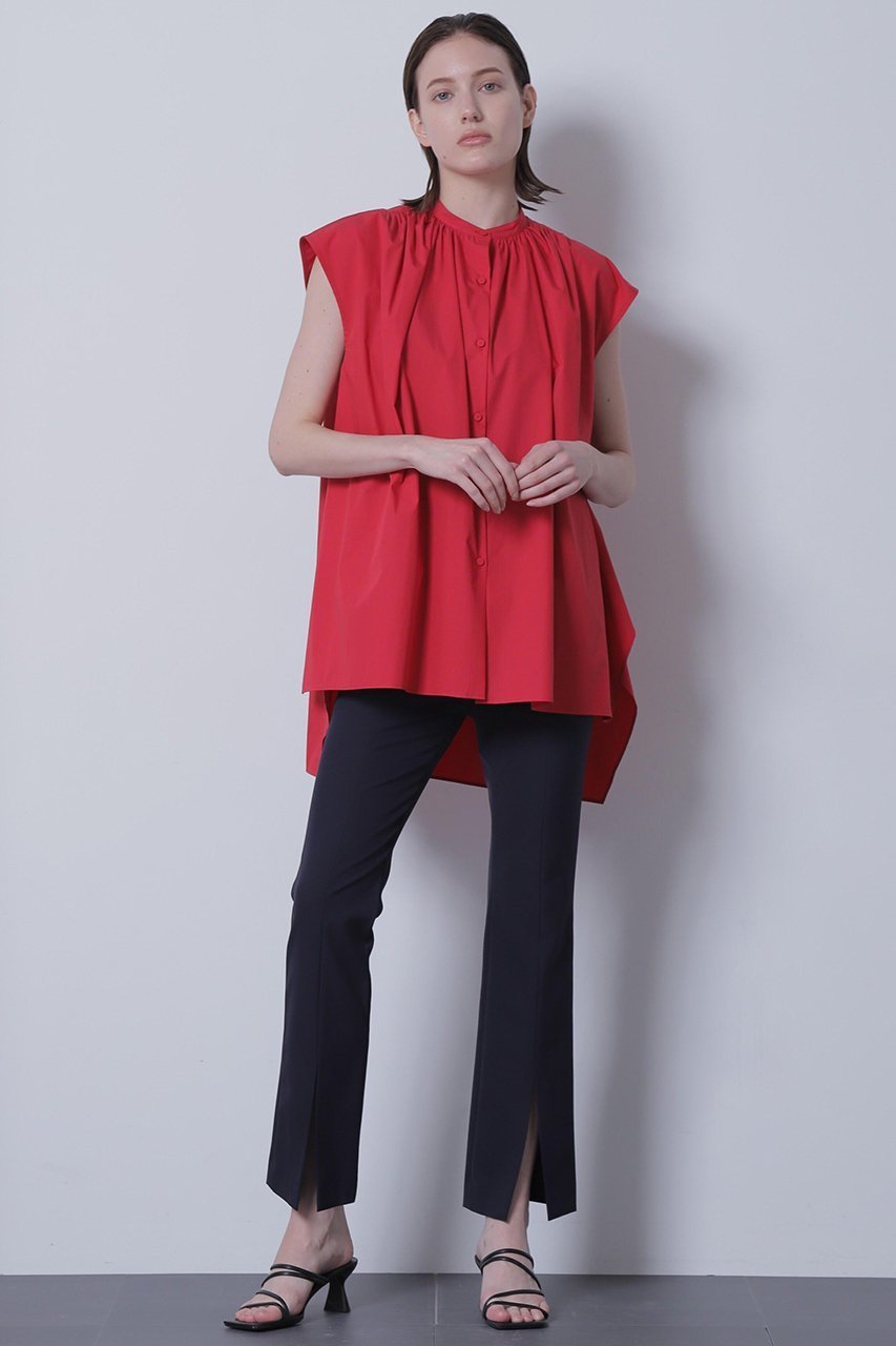 【ヒューエルミュージアム/hueLe Museum】の【hLM】80/1 CPタイプライター 人気、トレンドファッション・服の通販 founy(ファニー) 　ファッション　Fashion　レディースファッション　Fashion for Women　トップス・カットソー　Cut & Sew Tops　キャミソール&ノースリーブ　Camisoles & Sleeveless Tops　シャツ・ブラウス・オフィスカジュアル　Elegant Blouses & Button-Ups　カッティング　Cutting Detail　タイプライター　Typewriter Fabric, Crisp Cotton　ノースリーブ　Sleeveless, No-Sleeve　other-3|ID: prp329100004878708 ipo3291000000036401426