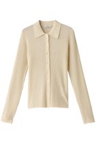 【クラネ/CLANE】のSHEER RIB KNIT SHIRTS/ニットシャツ IVORY|ID: prp329100004878709 ipo3291000000036401704