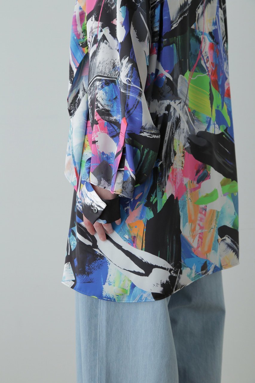 【ヒューエルミュージアム/hueLe Museum】の【STUMBLY】Printed Relaxy Shirt 人気、トレンドファッション・服の通販 founy(ファニー) ファッション Fashion レディースファッション Fashion for Women トップス・カットソー Cut & Sew Tops シャツ・ブラウス・オフィスカジュアル Elegant Blouses & Button-Ups スリーブ Sleeve, Long Sleeve / Short Sleeve プリント Print, Printed Pattern ミリタリー Military, Army Style ロング Long, Long-Length other-3|ID: prp329100004878716 ipo3291000000036402367