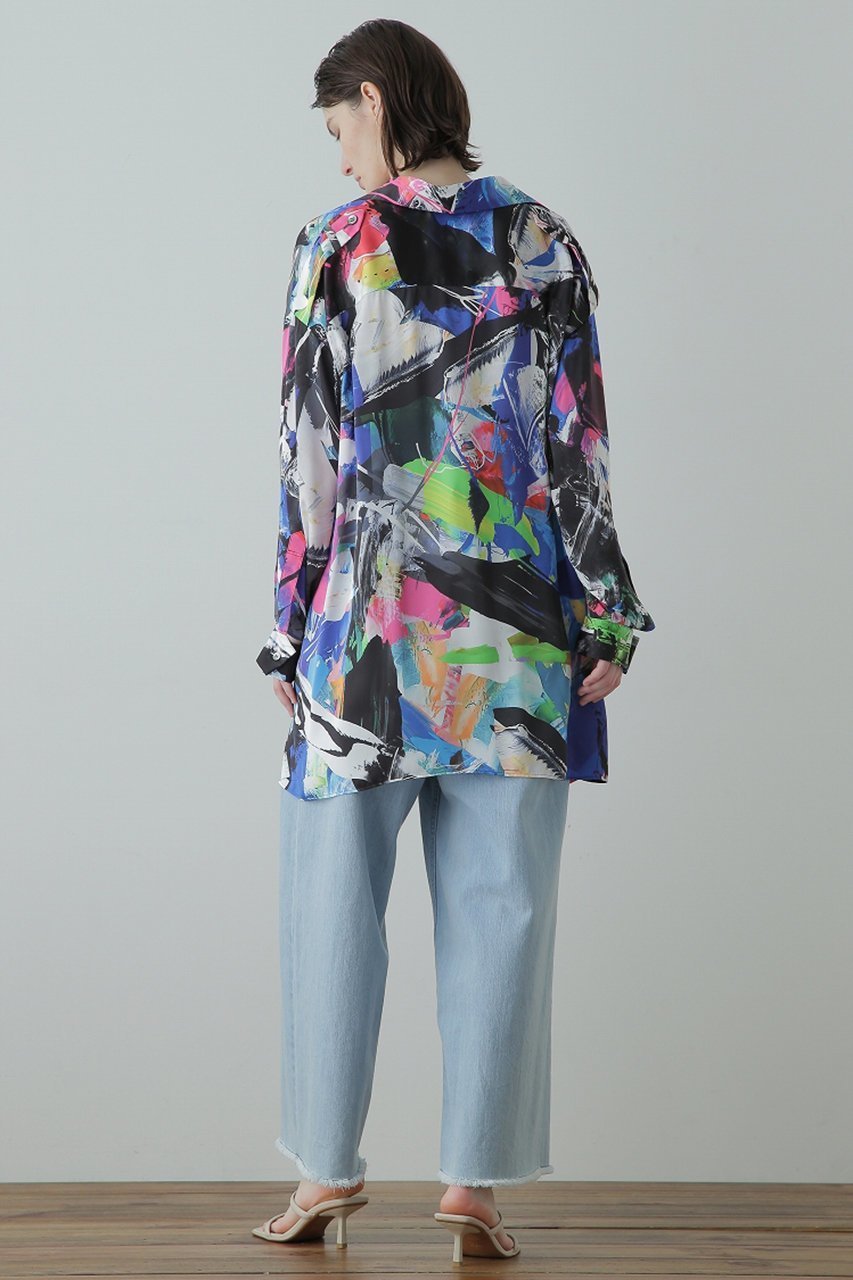 【ヒューエルミュージアム/hueLe Museum】の【STUMBLY】Printed Relaxy Shirt 人気、トレンドファッション・服の通販 founy(ファニー) ファッション Fashion レディースファッション Fashion for Women トップス・カットソー Cut & Sew Tops シャツ・ブラウス・オフィスカジュアル Elegant Blouses & Button-Ups スリーブ Sleeve, Long Sleeve / Short Sleeve プリント Print, Printed Pattern ミリタリー Military, Army Style ロング Long, Long-Length other-5|ID: prp329100004878716 ipo3291000000036402369