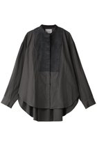 【ミディウミソリッド/MIDIUMISOLID】のwide shirt with corduroy シャツ 人気、トレンドファッション・服の通販 founy(ファニー) ファッション Fashion レディースファッション Fashion for Women トップス・カットソー Cut & Sew Tops シャツ・ブラウス・オフィスカジュアル Elegant Blouses & Button-Ups コーデュロイ Corduroy, Cord Fabric シンプル Simple, Minimal スリーブ Sleeve, Long Sleeve / Short Sleeve ボトム Bottoms, Lower Wear ロング Long, Long-Length ワイド Wide, Wide Fit A/W・秋冬 Autumn/Winter thumbnail d.gray|ID: prp329100004878717 ipo3291000000036402394