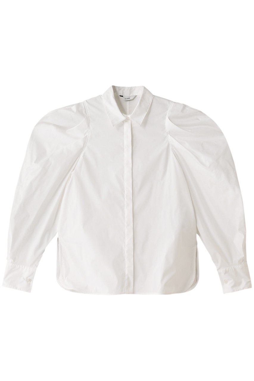 【クラネ/CLANE】のTUCK SHOULDER SHIRT/シャツ インテリア・キッズ・メンズ・レディースファッション・服の通販 founy(ファニー) 　ファッション　Fashion　レディースファッション　Fashion for Women　トップス・カットソー　Cut & Sew Tops　シャツ・ブラウス・オフィスカジュアル　Elegant Blouses & Button-Ups　スリット　Slit, Slit Detail　スリーブ　Sleeve, Long Sleeve / Short Sleeve　パーティ　Party, Party Style　ロング　Long, Long-Length　WHITE|ID: prp329100004878718 ipo3291000000036402427