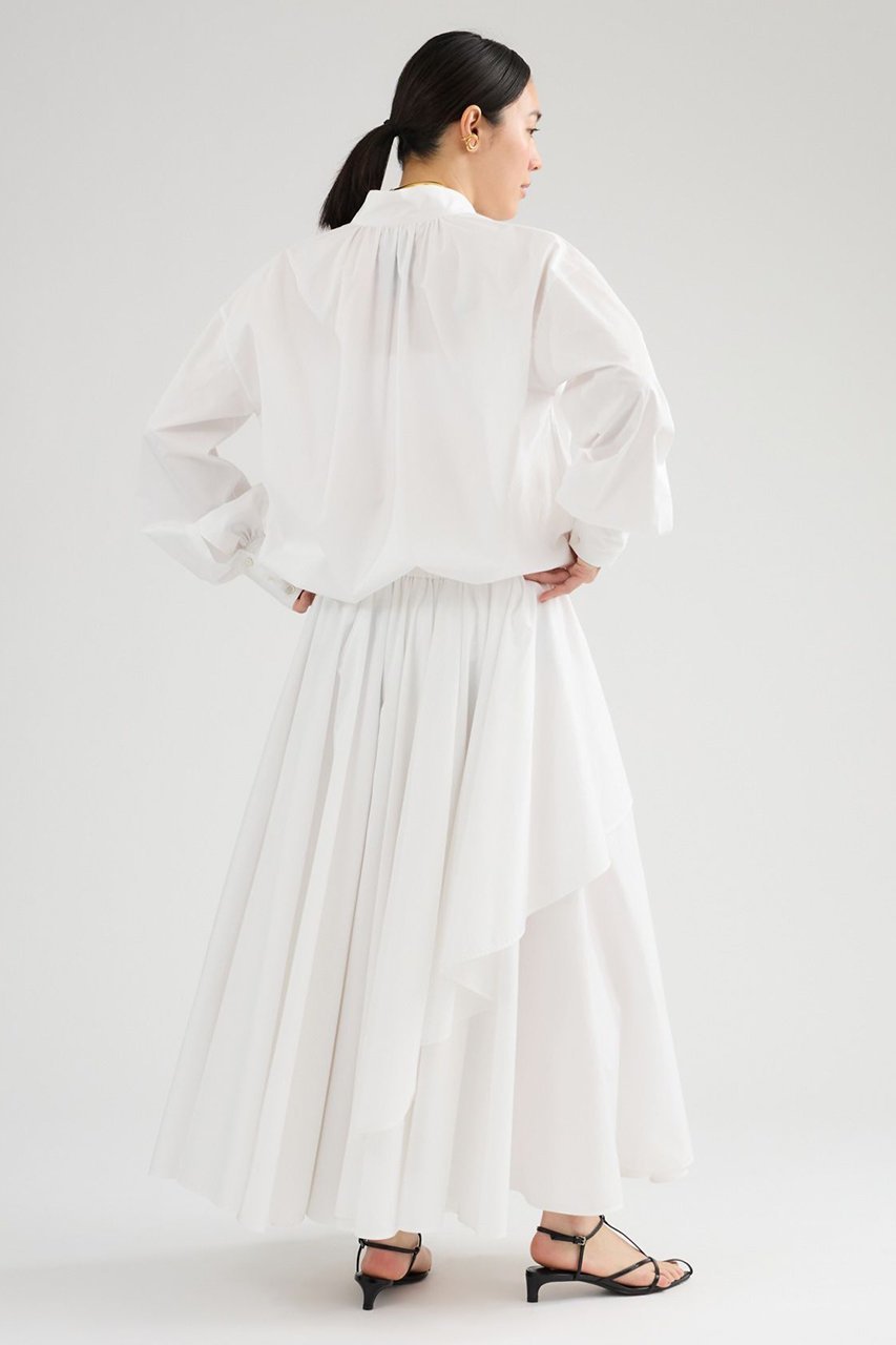 【カオス/Chaos】のヴィアーチュニックブラウス 人気、トレンドファッション・服の通販 founy(ファニー) 　ファッション　Fashion　レディースファッション　Fashion for Women　トップス・カットソー　Cut & Sew Tops　シャツ・ブラウス・オフィスカジュアル　Elegant Blouses & Button-Ups　なめらか　Smooth, Silky Texture　カフス　Cuff Design　サテン　Satin, Glossy Fabric　スリーブ　Sleeve, Long Sleeve / Short Sleeve　スーピマ　Supima, Premium Cotton　チュニック　Tunic, Long Top　ドレープ　Drape, Draping Fabric　ハイネック　High Neck, Mock Neck　ロング　Long, Long-Length　エレガント 上品　Elegant　新作・新入荷　New Arrivals / New In　other-8|ID: prp329100004878728 ipo3291000000036403085