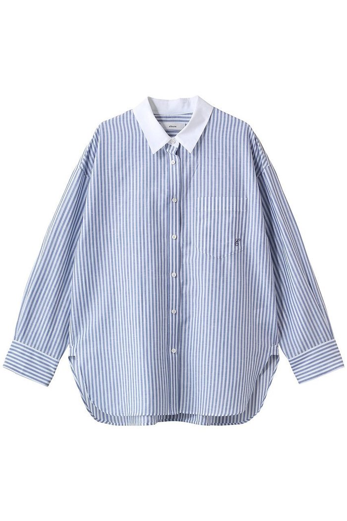 【エブール/ebure】のコットンリネンストライプ クレリックシャツ インテリア・キッズ・メンズ・レディースファッション・服の通販 founy(ファニー) https://founy.com/ ファッション Fashion レディースファッション Fashion for Women トップス・カットソー Cut & Sew Tops シャツ・ブラウス・オフィスカジュアル Elegant Blouses & Button-Ups イタリア Italy シンプル Simple, Minimal スリーブ Sleeve, Long Sleeve / Short Sleeve ボトム Bottoms, Lower Wear リネン Linen, Linen Fabric ロング Long, Long-Length 再入荷 Restock / Back in Stock |ID: prp329100004878730 ipo3291000000036403114