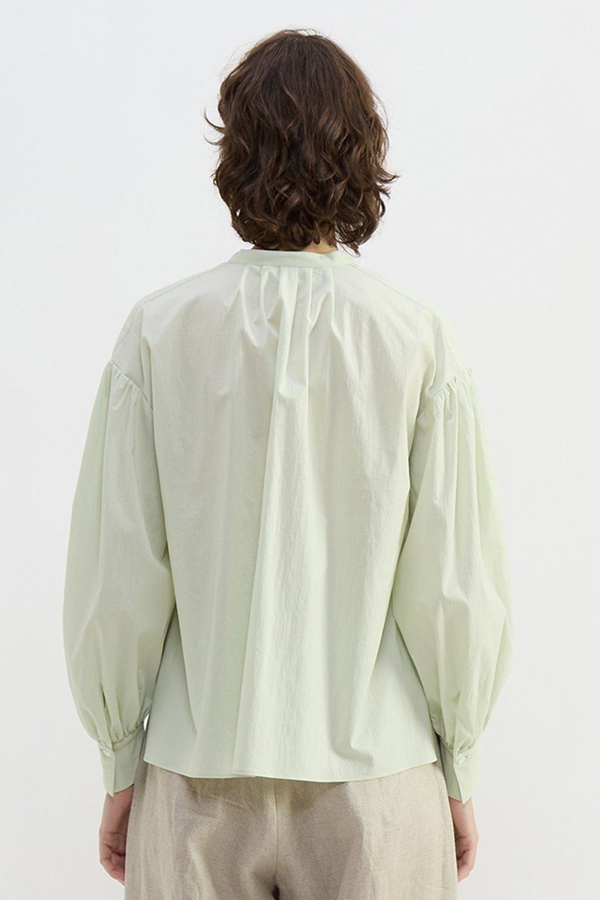 【プレインピープル/PLAIN PEOPLE】のチリメンタイプライタースキッパーギャザーブラウス 人気、トレンドファッション・服の通販 founy(ファニー) 　ファッション　Fashion　レディースファッション　Fashion for Women　トップス・カットソー　Cut & Sew Tops　シャツ・ブラウス・オフィスカジュアル　Elegant Blouses & Button-Ups　ギャザー　Gathered, Ruffled　スキッパー　Skipper, Open Collar　スリーブ　Sleeve, Long Sleeve / Short Sleeve　タイプライター　Typewriter Fabric, Crisp Cotton　ロング　Long, Long-Length　夏　Summer　新作・新入荷　New Arrivals / New In　春　Spring　S/S・春夏　SS, Spring/Summer, Warm Season　other-3|ID: prp329100004878734 ipo3291000000036403158