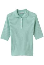 【スローン/SLOANE】の12Gワイドリブ コットン×ポリエステル5分袖丸襟ポロ 人気、トレンドファッション・服の通販 founy(ファニー) ファッション Fashion レディースファッション Fashion for Women トップス・カットソー Cut & Sew Tops シャツ・ブラウス・オフィスカジュアル Elegant Blouses & Button-Ups ポロシャツ・きれいめカジュアル Smart-Casual Polo Tops フィット Fit, Slim Fit ポロシャツ Polo Shirt, Collared Tee ワイドリブ Wide Rib, Wide Ribbed Knit エレガント 上品 Elegant 夏 Summer 新作・新入荷 New Arrivals / New In thumbnail ミント|ID: prp329100004878746 ipo3291000000036403267