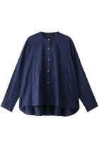 【ミズイロ インド/mizuiro ind】のバックギャザーワイドシャツ 人気、トレンドファッション・服の通販 founy(ファニー) ファッション Fashion レディースファッション Fashion for Women トップス・カットソー Cut & Sew Tops シャツ・ブラウス・オフィスカジュアル Elegant Blouses & Button-Ups バッグ Bags ギャザー Gathered, Ruffled スリーブ Sleeve, Long Sleeve / Short Sleeve ロング Long, Long-Length ワイド Wide, Wide Fit 定番 Standard, Basic Item 長袖 Long Sleeve, Full Sleeve thumbnail ネイビー|ID: prp329100004878747 ipo3291000000036403300