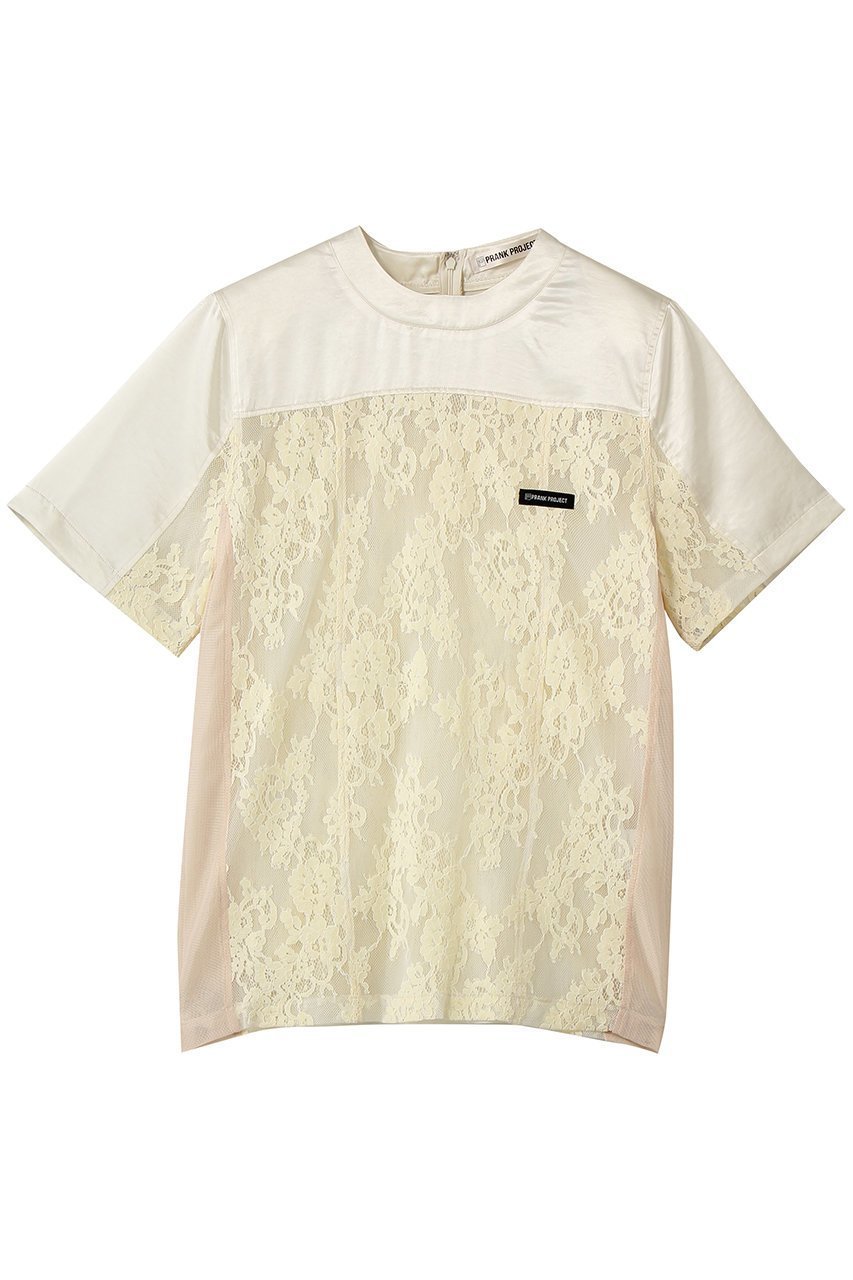 【プランク プロジェクト/PRANK PROJECT】のオーバーレースTEE インテリア・キッズ・メンズ・レディースファッション・服の通販 founy(ファニー) 　ファッション　Fashion　レディースファッション　Fashion for Women　トップス・カットソー　Cut & Sew Tops　シャツ・ブラウス・オフィスカジュアル　Elegant Blouses & Button-Ups　インナー　Innerwear　サテン　Satin, Glossy Fabric　スリーブ　Sleeve, Long Sleeve / Short Sleeve　チュール　Tulip, Tulip Motif　メッシュ　Mesh, Net Fabric　レース　Lace, Lace Fabric　ロング　Long, Long-Length　エレガント 上品　Elegant　再入荷　Restock / Back in Stock　IVR(アイボリー)|ID: prp329100004878750 ipo3291000000036403440