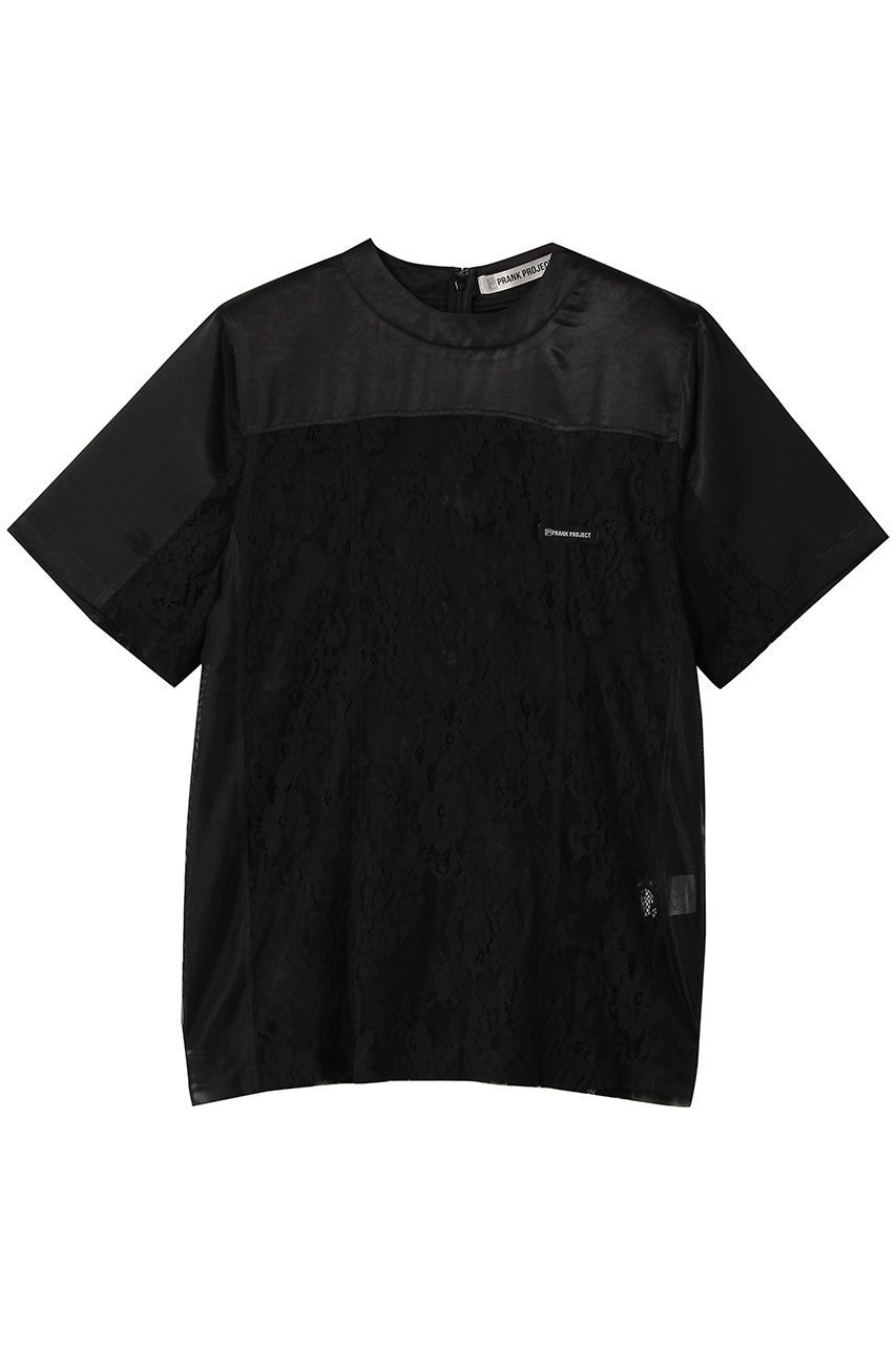 【プランク プロジェクト/PRANK PROJECT】のオーバーレースTEE インテリア・キッズ・メンズ・レディースファッション・服の通販 founy(ファニー) 　ファッション　Fashion　レディースファッション　Fashion for Women　トップス・カットソー　Cut & Sew Tops　シャツ・ブラウス・オフィスカジュアル　Elegant Blouses & Button-Ups　インナー　Innerwear　サテン　Satin, Glossy Fabric　スリーブ　Sleeve, Long Sleeve / Short Sleeve　チュール　Tulip, Tulip Motif　メッシュ　Mesh, Net Fabric　レース　Lace, Lace Fabric　ロング　Long, Long-Length　エレガント 上品　Elegant　再入荷　Restock / Back in Stock　BLK(ブラック)|ID: prp329100004878750 ipo3291000000036403441