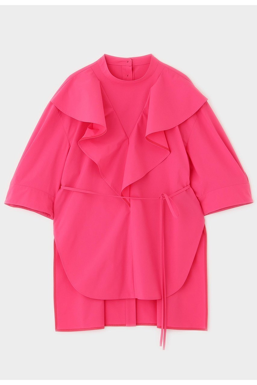 【ル フィル/LE PHIL】のSOLOTEXブロードラッフルブラウス 人気、トレンドファッション・服の通販 founy(ファニー) 　ファッション　Fashion　レディースファッション　Fashion for Women　トップス・カットソー　Cut & Sew Tops　シャツ・ブラウス・オフィスカジュアル　Elegant Blouses & Button-Ups　ショート　Short, Short Length　スリーブ　Sleeve, Long Sleeve / Short Sleeve　ビッグ　Big, Oversized　ブロード　Broadcloth, Fine Cotton　ラッフル　Ruffle, Frill　再入荷　Restock / Back in Stock　ビジネス 仕事 通勤　Business / Work / Commuting　 other-1|ID: prp329100004878754 ipo3291000000036403485