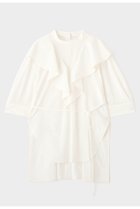 【ル フィル/LE PHIL】のSOLOTEXブロードラッフルブラウス 人気、トレンドファッション・服の通販 founy(ファニー) ファッション Fashion レディースファッション Fashion for Women トップス・カットソー Cut & Sew Tops シャツ・ブラウス・オフィスカジュアル Elegant Blouses & Button-Ups ショート Short, Short Length スリーブ Sleeve, Long Sleeve / Short Sleeve ビッグ Big, Oversized ブロード Broadcloth, Fine Cotton ラッフル Ruffle, Frill 再入荷 Restock / Back in Stock ビジネス 仕事 通勤 Business / Work / Commuting thumbnail ホワイト|ID: prp329100004878754 ipo3291000000036403487