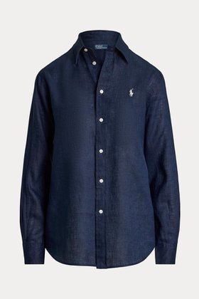 【ラルフローレン/RALPH LAUREN】の【POLO RALPH LAUREN】クラシック フィット リネン シャツ 人気、トレンドファッション・服の通販 founy(ファニー) ファッション Fashion レディースファッション Fashion for Women トップス・カットソー Cut & Sew Tops シャツ・ブラウス・オフィスカジュアル Elegant Blouses & Button-Ups クラシック Classic, Timeless Style ストレート Straight, Straight Cut スリーブ Sleeve, Long Sleeve / Short Sleeve バランス Balance, Style Balance フィット Fit, Slim Fit プリーツ Pleats, Pleated ボックス Boxy, Box Shape ヨーク Yoke, Yoke Design リネン Linen, Linen Fabric ロング Long, Long-Length エレガント 上品 Elegant 新作・新入荷 New Arrivals / New In |ID:prp329100004878762