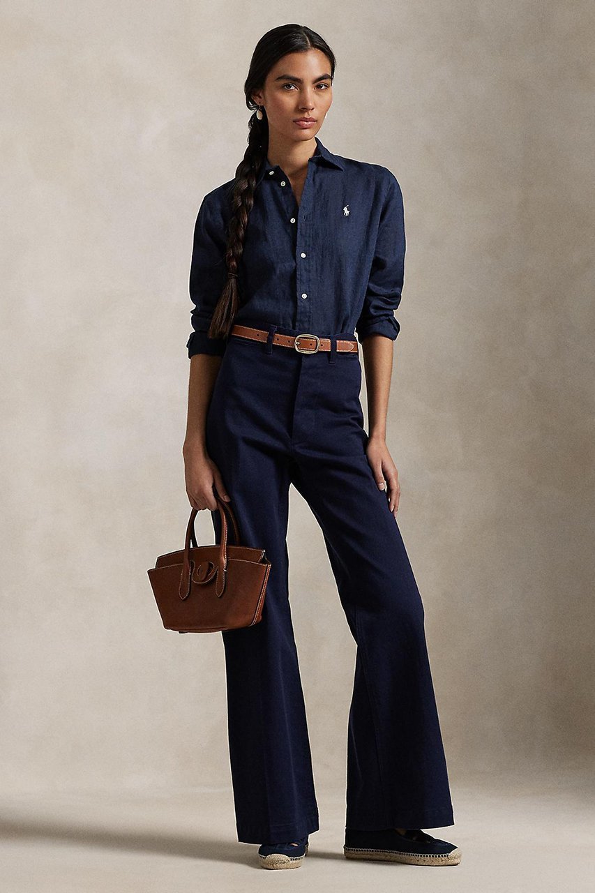 【ラルフローレン/RALPH LAUREN】の【POLO RALPH LAUREN】クラシック フィット リネン シャツ 人気、トレンドファッション・服の通販 founy(ファニー) 　ファッション　Fashion　レディースファッション　Fashion for Women　トップス・カットソー　Cut & Sew Tops　シャツ・ブラウス・オフィスカジュアル　Elegant Blouses & Button-Ups　クラシック　Classic, Timeless Style　ストレート　Straight, Straight Cut　スリーブ　Sleeve, Long Sleeve / Short Sleeve　バランス　Balance, Style Balance　フィット　Fit, Slim Fit　プリーツ　Pleats, Pleated　ボックス　Boxy, Box Shape　ヨーク　Yoke, Yoke Design　リネン　Linen, Linen Fabric　ロング　Long, Long-Length　エレガント 上品　Elegant　新作・新入荷　New Arrivals / New In　other-2|ID: prp329100004878762 ipo3291000000036403567