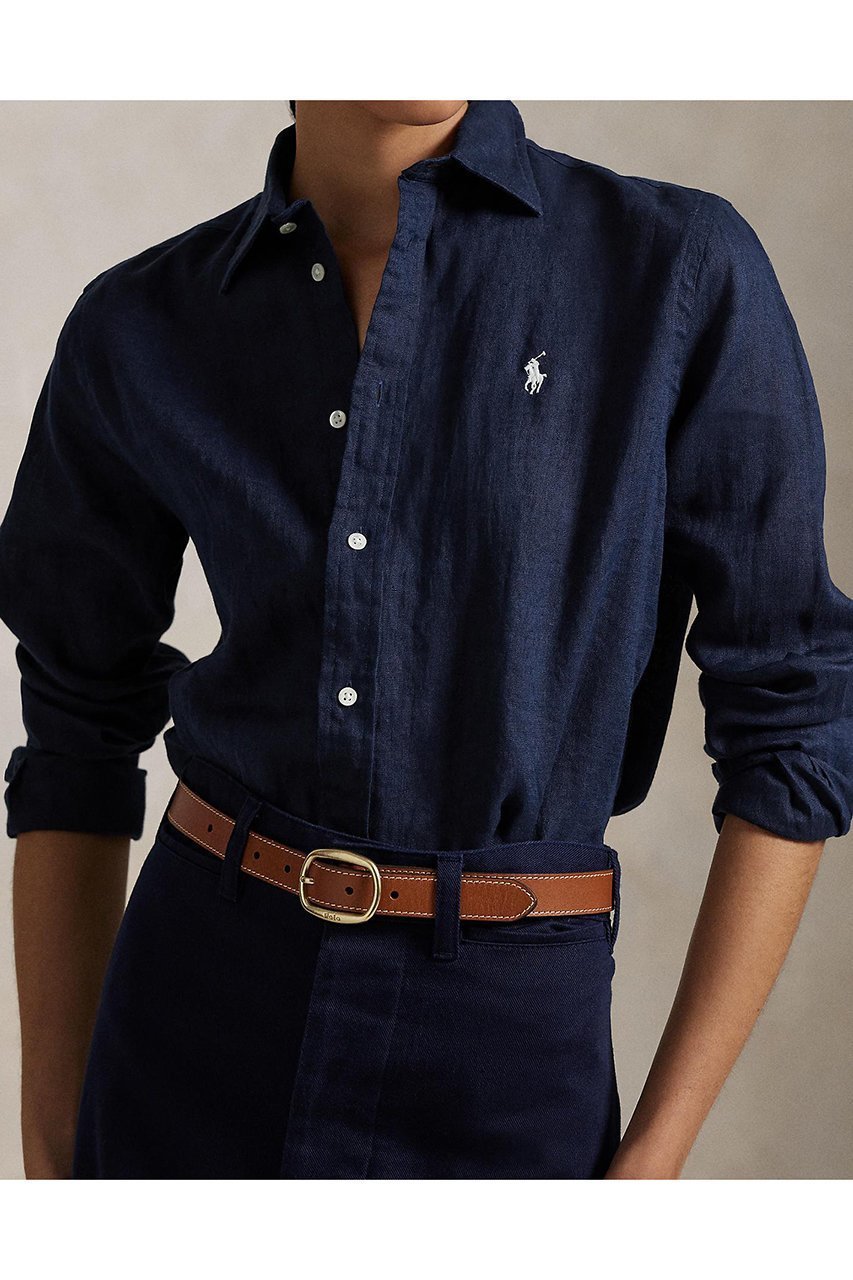 【ラルフローレン/RALPH LAUREN】の【POLO RALPH LAUREN】クラシック フィット リネン シャツ 人気、トレンドファッション・服の通販 founy(ファニー) 　ファッション　Fashion　レディースファッション　Fashion for Women　トップス・カットソー　Cut & Sew Tops　シャツ・ブラウス・オフィスカジュアル　Elegant Blouses & Button-Ups　クラシック　Classic, Timeless Style　ストレート　Straight, Straight Cut　スリーブ　Sleeve, Long Sleeve / Short Sleeve　バランス　Balance, Style Balance　フィット　Fit, Slim Fit　プリーツ　Pleats, Pleated　ボックス　Boxy, Box Shape　ヨーク　Yoke, Yoke Design　リネン　Linen, Linen Fabric　ロング　Long, Long-Length　エレガント 上品　Elegant　新作・新入荷　New Arrivals / New In　other-4|ID: prp329100004878762 ipo3291000000036403569