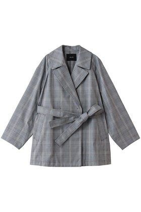 【アルアバイル/allureville】のオーバーサイズショートトレンチコート 人気、トレンドファッション・服の通販 founy(ファニー) ファッション Fashion レディースファッション Fashion for Women アウター Coat / Outerwear Collection コート・ロングコート・ピーコート Long Coats, Peacoats & More トレンチコート / 春秋の定番アウター Trench Coats ショート Short, Short Length チェック Check, Plaid, Tartan 新作・新入荷 New Arrivals / New In |ID:prp329100004878764
