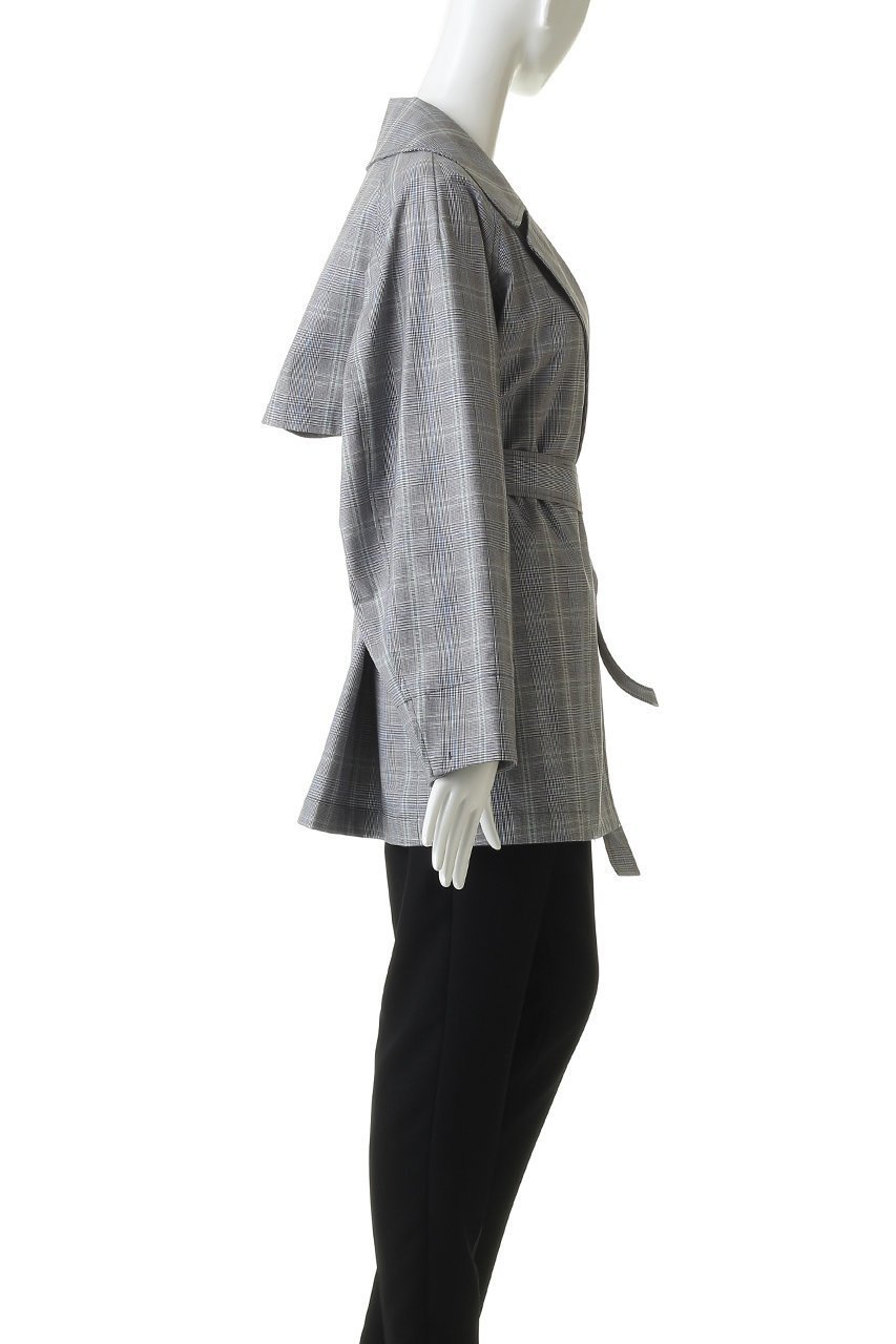 【アルアバイル/allureville】のオーバーサイズショートトレンチコート 人気、トレンドファッション・服の通販 founy(ファニー) 　ファッション　Fashion　レディースファッション　Fashion for Women　アウター　Coat / Outerwear Collection　コート・ロングコート・ピーコート　Long Coats, Peacoats & More　トレンチコート / 春秋の定番アウター　Trench Coats　ショート　Short, Short Length　チェック　Check, Plaid, Tartan　新作・新入荷　New Arrivals / New In　other-3|ID: prp329100004878764 ipo3291000000036403601