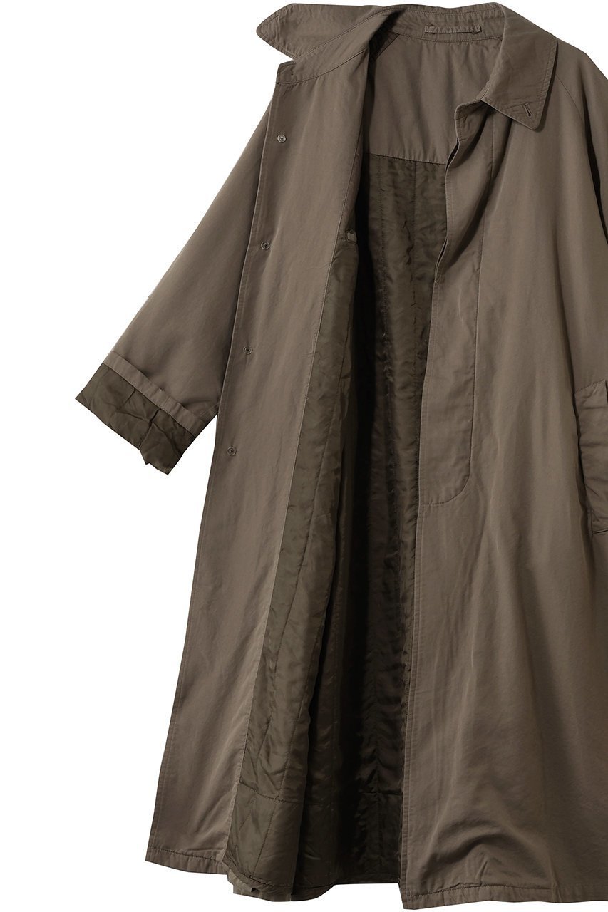 【シュタイン/ssstein】の【UNISEX】COTTON RAYON VINTAGE PADDED BALMACAAN COAT 人気、トレンドファッション・服の通販 founy(ファニー) 　ファッション　Fashion　レディースファッション　Fashion for Women　アウター　Coat / Outerwear Collection　コート・ロングコート・ピーコート　Long Coats, Peacoats & More　ユニセックス　Unisex, Genderless　キルティング　Quilted, Quilting　ピーチ　Peach, Soft Touch　ロング　Long, Long-Length　ヴィンテージ　Vintage Style　新作・新入荷　New Arrivals / New In　other-6|ID: prp329100004878770 ipo3291000000036403653