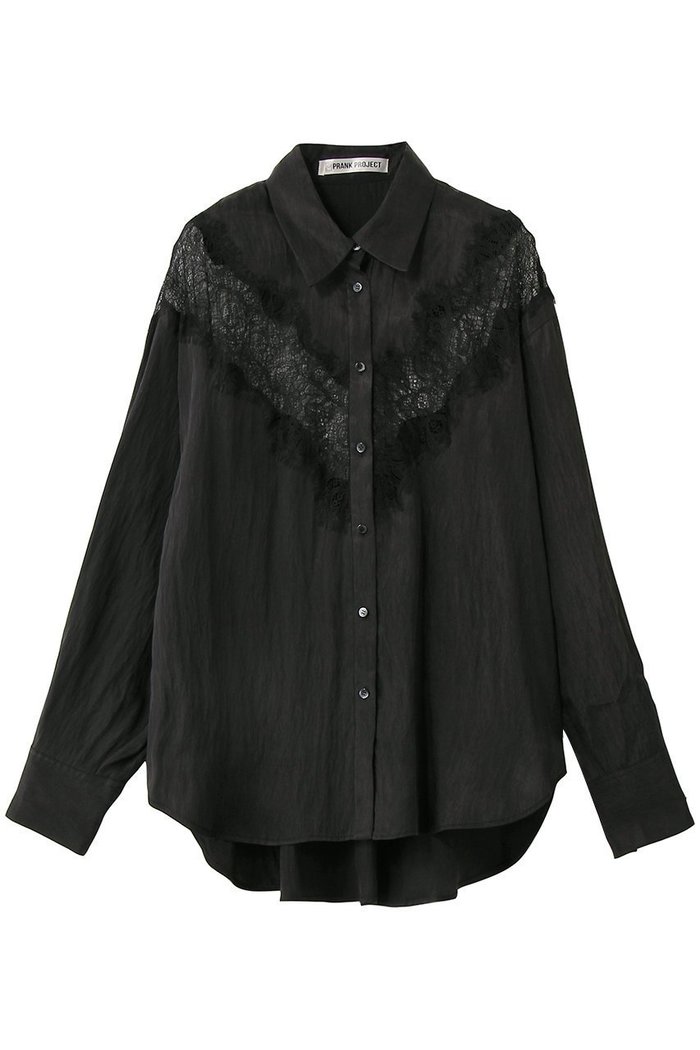 【プランク プロジェクト/PRANK PROJECT】のレースコンビシャツ インテリア・キッズ・メンズ・レディースファッション・服の通販 founy(ファニー) https://founy.com/ ファッション Fashion レディースファッション Fashion for Women トップス・カットソー Cut & Sew Tops シャツ・ブラウス・オフィスカジュアル Elegant Blouses & Button-Ups エレガント 上品 Elegant シルク Silk, 100% Silk シンプル Simple, Minimal スリーブ Sleeve, Long Sleeve / Short Sleeve セットアップ Set-Up, Coordinated Outfit チェック Check, Plaid, Tartan デニム Denim, Jeans Material レース Lace, Lace Fabric ロング Long, Long-Length 再入荷 Restock / Back in Stock 夏 Summer 春 Spring 無地 Plain, Solid Color |ID: prp329100004878795 ipo3291000000036403920