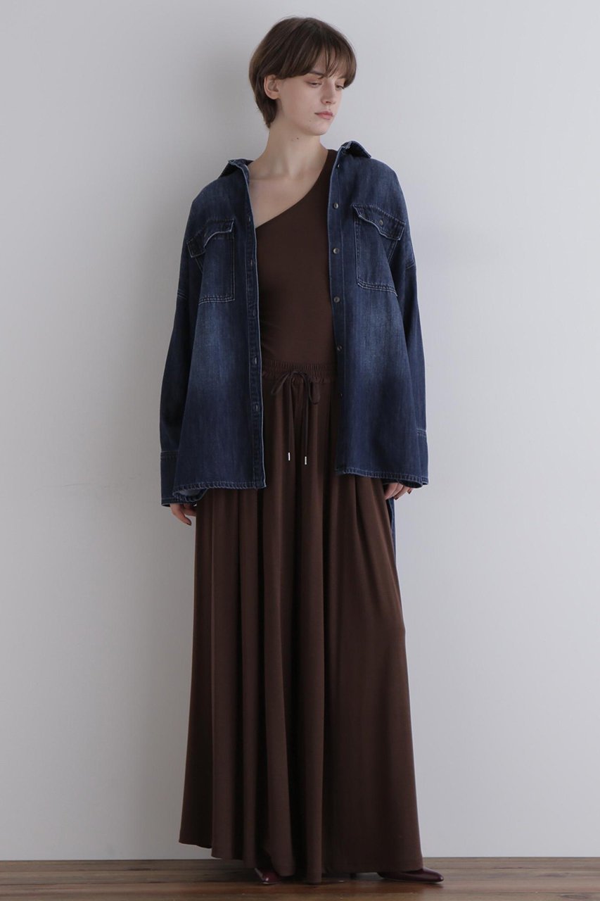 【ル フィル/LE PHIL】のウォッシュドデニムシャツA 人気、トレンドファッション・服の通販 founy(ファニー) ファッション Fashion レディースファッション Fashion for Women トップス・カットソー Cut & Sew Tops シャツ・ブラウス・オフィスカジュアル Elegant Blouses & Button-Ups ウォッシュ Washed Finish スリーブ Sleeve, Long Sleeve / Short Sleeve タートルネック Turtleneck, High Neck ダブル Double, Double-Breasted デニム Denim, Jeans Material ドレープ Drape, Draping Fabric バランス Balance, Style Balance フォルム Silhouette, Form ヘムライン Hemline, Bottom Cut ポケット Pocket, Pocket Detail ヨーク Yoke, Yoke Design ラウンド Round, Round Neck ロング Long, Long-Length 再入荷 Restock / Back in Stock other-3|ID: prp329100004878796 ipo3291000000036403935