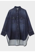 【ル フィル/LE PHIL】のウォッシュドデニムシャツA ネイビー|ID: prp329100004878796 ipo3291000000036878757