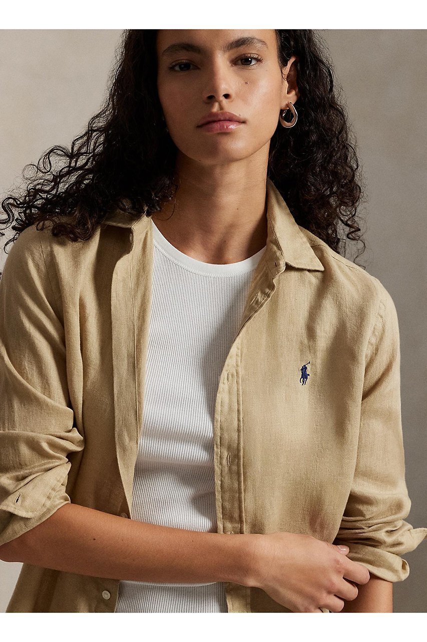 【ラルフローレン/RALPH LAUREN】の【POLO RALPH LAUREN】クラシック フィット リネン シャツ 人気、トレンドファッション・服の通販 founy(ファニー) ファッション Fashion レディースファッション Fashion for Women トップス・カットソー Cut & Sew Tops シャツ・ブラウス・オフィスカジュアル Elegant Blouses & Button-Ups クラシック Classic, Timeless Style ストレート Straight, Straight Cut スリーブ Sleeve, Long Sleeve / Short Sleeve バランス Balance, Style Balance フィット Fit, Slim Fit プリーツ Pleats, Pleated ボックス Boxy, Box Shape ヨーク Yoke, Yoke Design リネン Linen, Linen Fabric リラックス Relax, Relaxed Fit ロング Long, Long-Length エレガント 上品 Elegant 夏 Summer 定番 Standard, Basic Item 新作・新入荷 New Arrivals / New In other-3|ID: prp329100004878799 ipo3291000000036403971