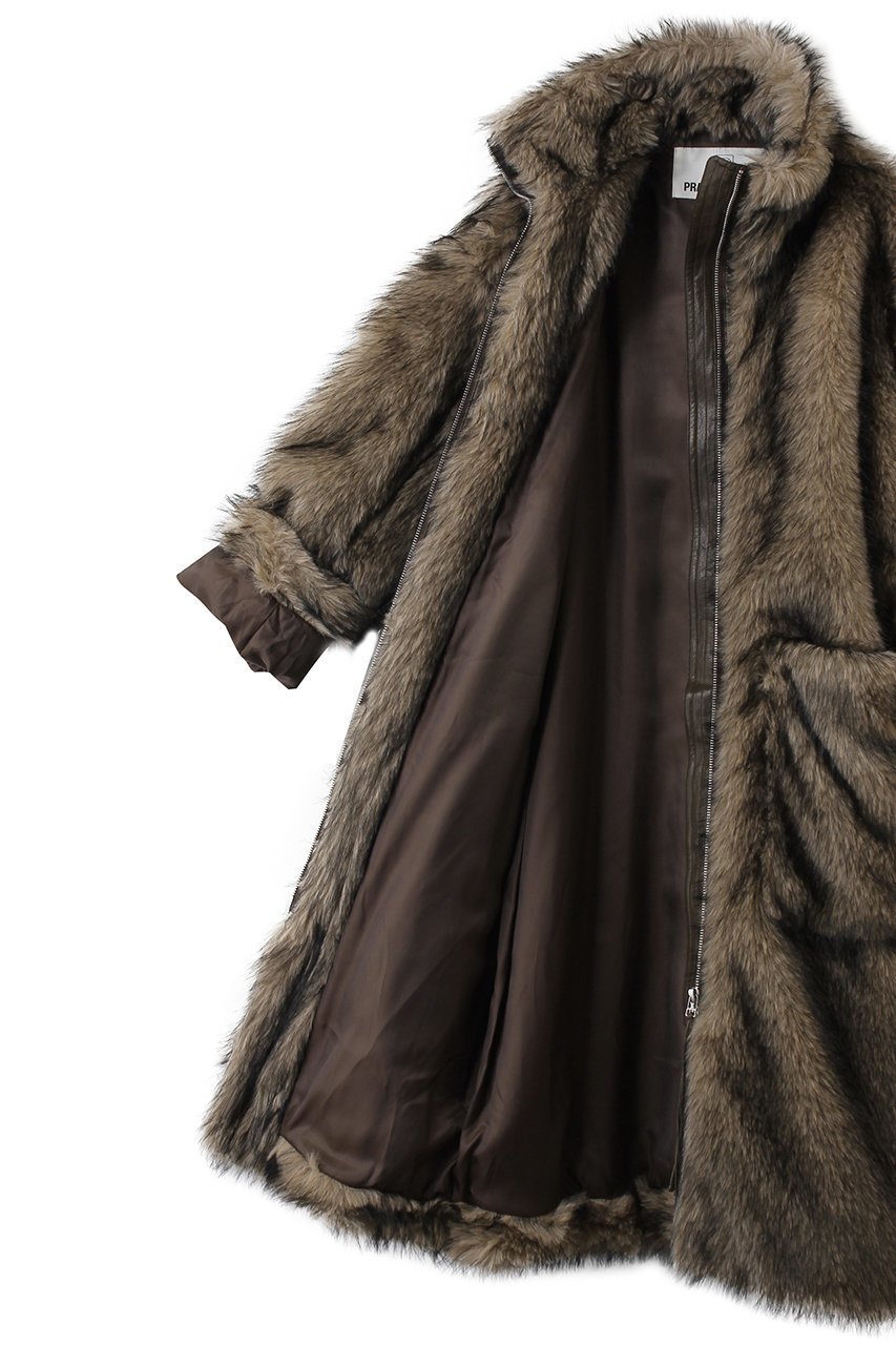 【プランク プロジェクト/PRANK PROJECT】のシンセティックファーロングコート 人気、トレンドファッション・服の通販 founy(ファニー) ファッション Fashion レディースファッション Fashion for Women アウター Coat / Outerwear Collection コート・ロングコート・ピーコート Long Coats, Peacoats & More ウェーブ Wavy Pattern スウェット / スエット Sweatshirt, Sweatwear ストレート Straight, Straight Cut フェイクファー Faux Fur, Imitation Fur ロング Long, Long-Length other-6|ID: prp329100004878802 ipo3291000000036404012