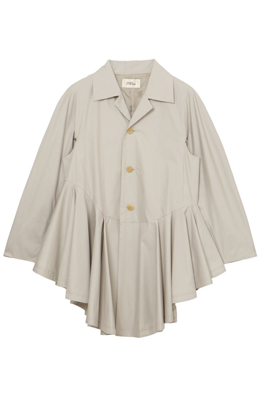 【ミラ ショーン バイ チカ キサダ/mila schon by chika kisada】のタイプライター2WAYドレスコート インテリア・キッズ・メンズ・レディースファッション・服の通販 founy(ファニー) 　ファッション　Fashion　レディースファッション　Fashion for Women　アウター　Coat / Outerwear Collection　コート・ロングコート・ピーコート　Long Coats, Peacoats & More　ワンピース　Dresses　フォーマル・パーティードレス・結婚式用ドレス　Elegant & Casual Dresses　アシンメトリー　Asymmetrical Style　エレガント 上品　Elegant　ショート　Short, Short Length　タイプライター　Typewriter Fabric, Crisp Cotton　ドレス　Dress, One-Piece　ペプラム　Peplum, Flared Hem　別注　Limited Edition, Custom Order　新作・新入荷　New Arrivals / New In　ベージュ|ID: prp329100004878807 ipo3291000000036404146