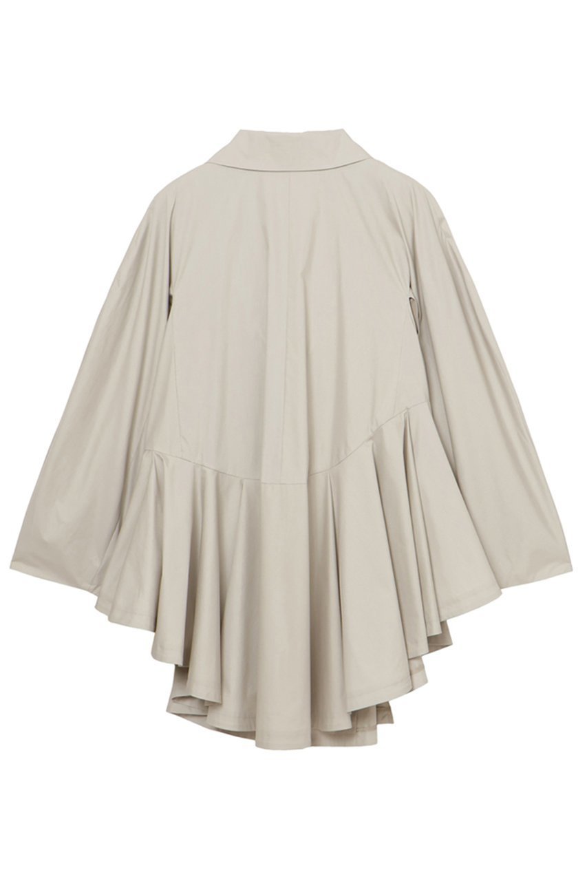 【ミラ ショーン バイ チカ キサダ/mila schon by chika kisada】のタイプライター2WAYドレスコート 人気、トレンドファッション・服の通販 founy(ファニー) 　ファッション　Fashion　レディースファッション　Fashion for Women　アウター　Coat / Outerwear Collection　コート・ロングコート・ピーコート　Long Coats, Peacoats & More　ワンピース　Dresses　フォーマル・パーティードレス・結婚式用ドレス　Elegant & Casual Dresses　アシンメトリー　Asymmetrical Style　エレガント 上品　Elegant　ショート　Short, Short Length　タイプライター　Typewriter Fabric, Crisp Cotton　ドレス　Dress, One-Piece　ペプラム　Peplum, Flared Hem　別注　Limited Edition, Custom Order　新作・新入荷　New Arrivals / New In　other-2|ID: prp329100004878807 ipo3291000000036404147